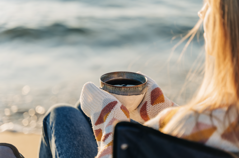 winter in yorktown beach